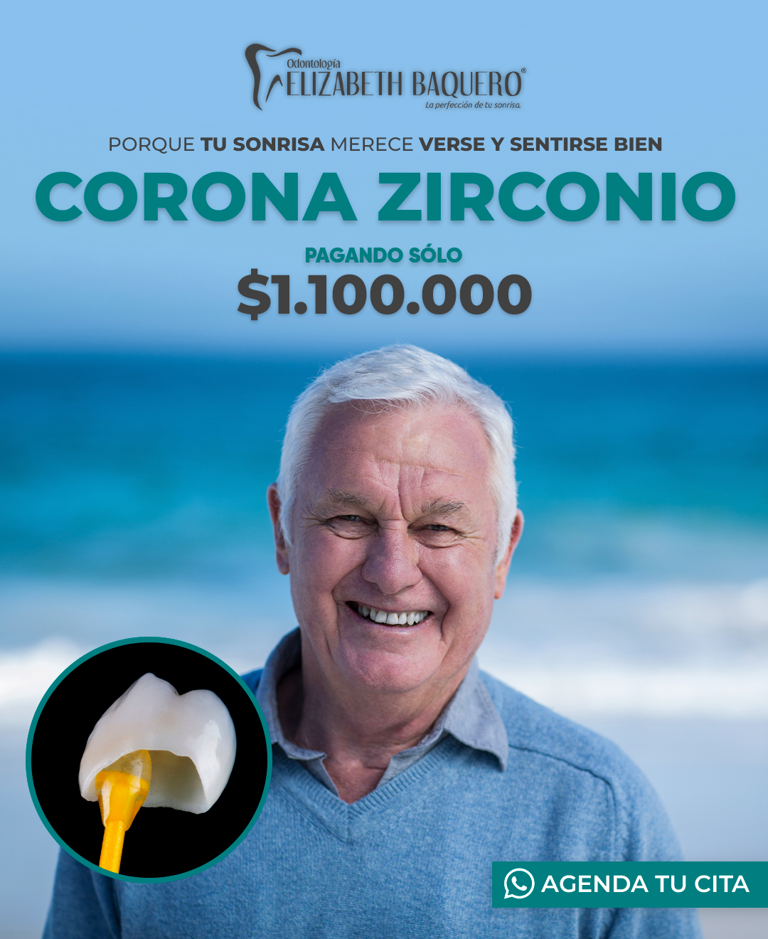 Promoción de corona de zirconio