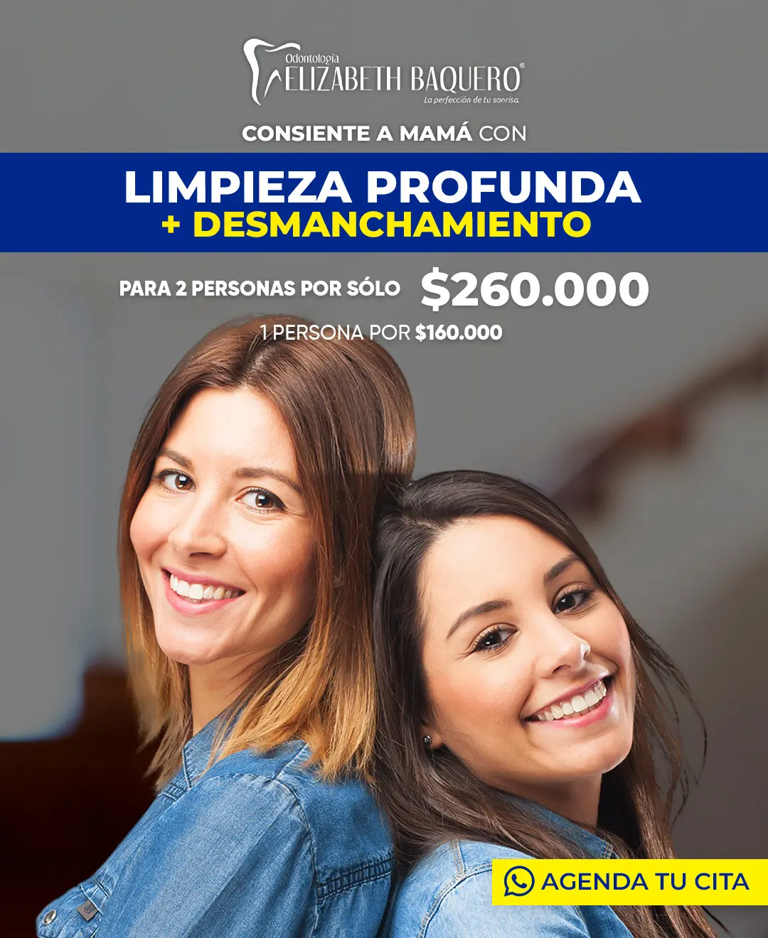 Resultado de limpieza dental profesional - Dra. Baquero